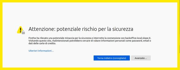 Firefox: Installare un certificato SSL self-signed da Ubuntu